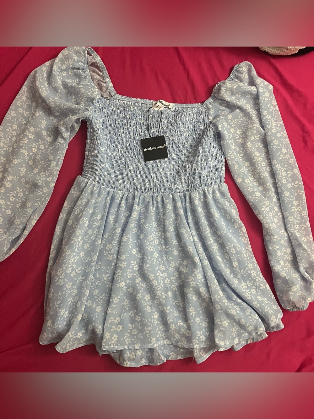 Romper Light Blue Floral